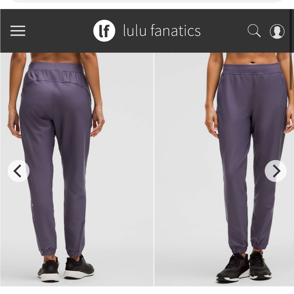 NWT Lululemon Adapted State High-Rise Fleece Jogger Full Length Sz 10 Nightfall